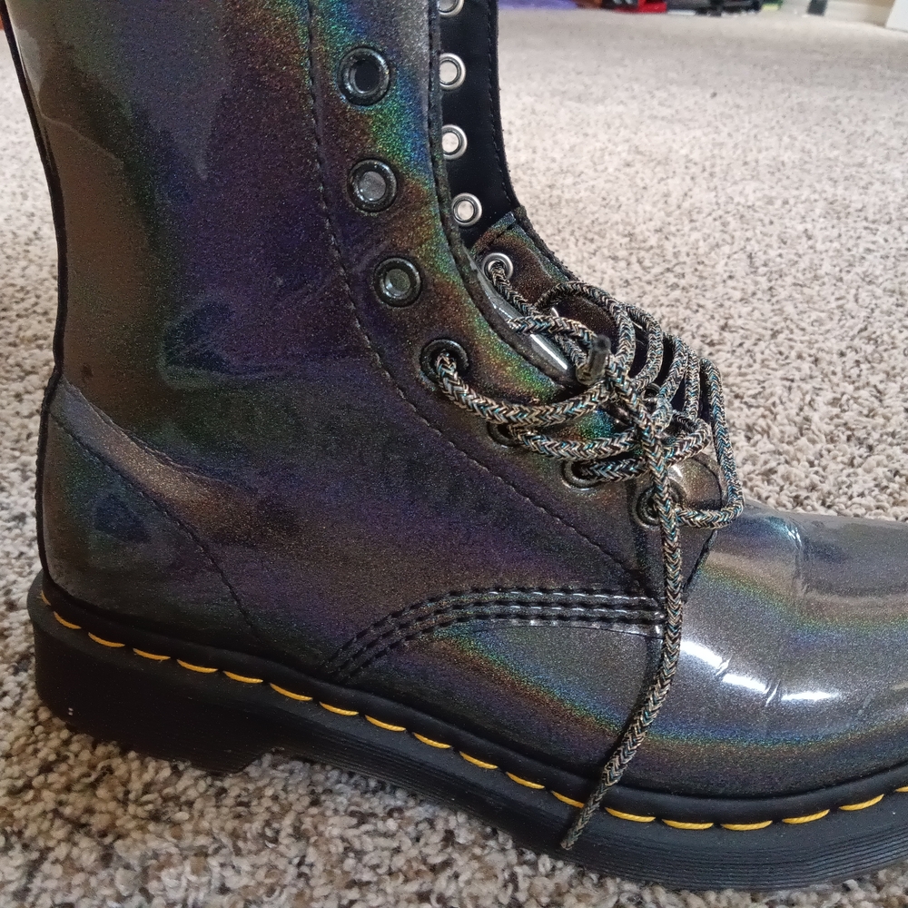 Dr. Martens Iridescent Lace Up Boots
